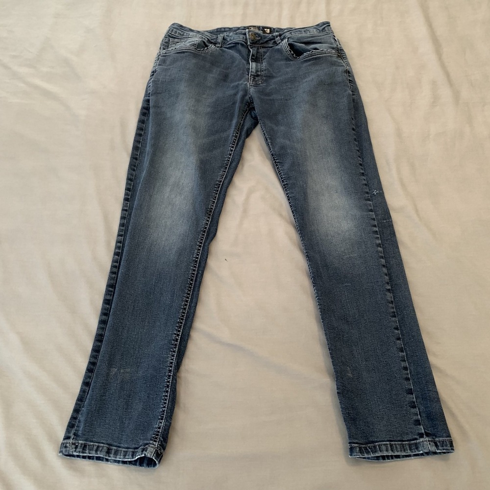SOBK‎ Jeans Mens 36x30 Blue Straight Leg Denim Stretch Casual Classic Brooklyn